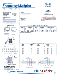 Datasheet KBA-20+ производства Mini-Circuits